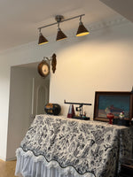 Axiom Directional Ceiling Lamp with Wooden Shades