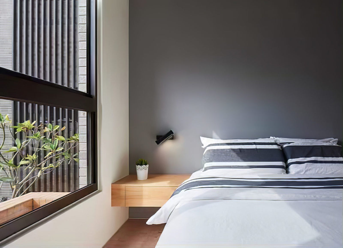 Axis Flux Wall Sconce — Modern LED Wall Light with Wood Accents