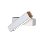 Axis Flux Wall Sconce — Modern LED Wall Light with Wood Accents