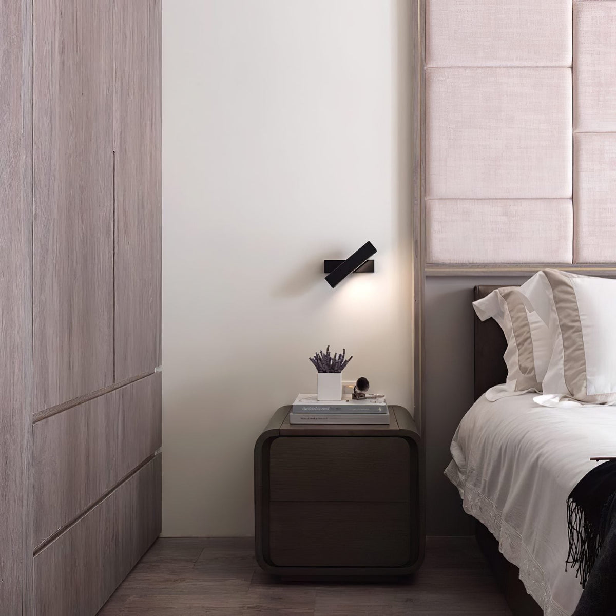 Axis Flux Wall Sconce — Modern LED Wall Light with Wood Accents