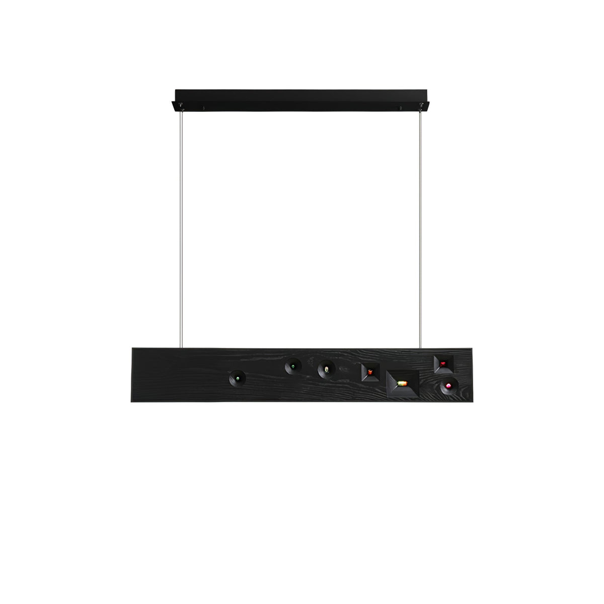 Axis Linear Wood LED Pendant Light for Kitchen Island and Dining Room