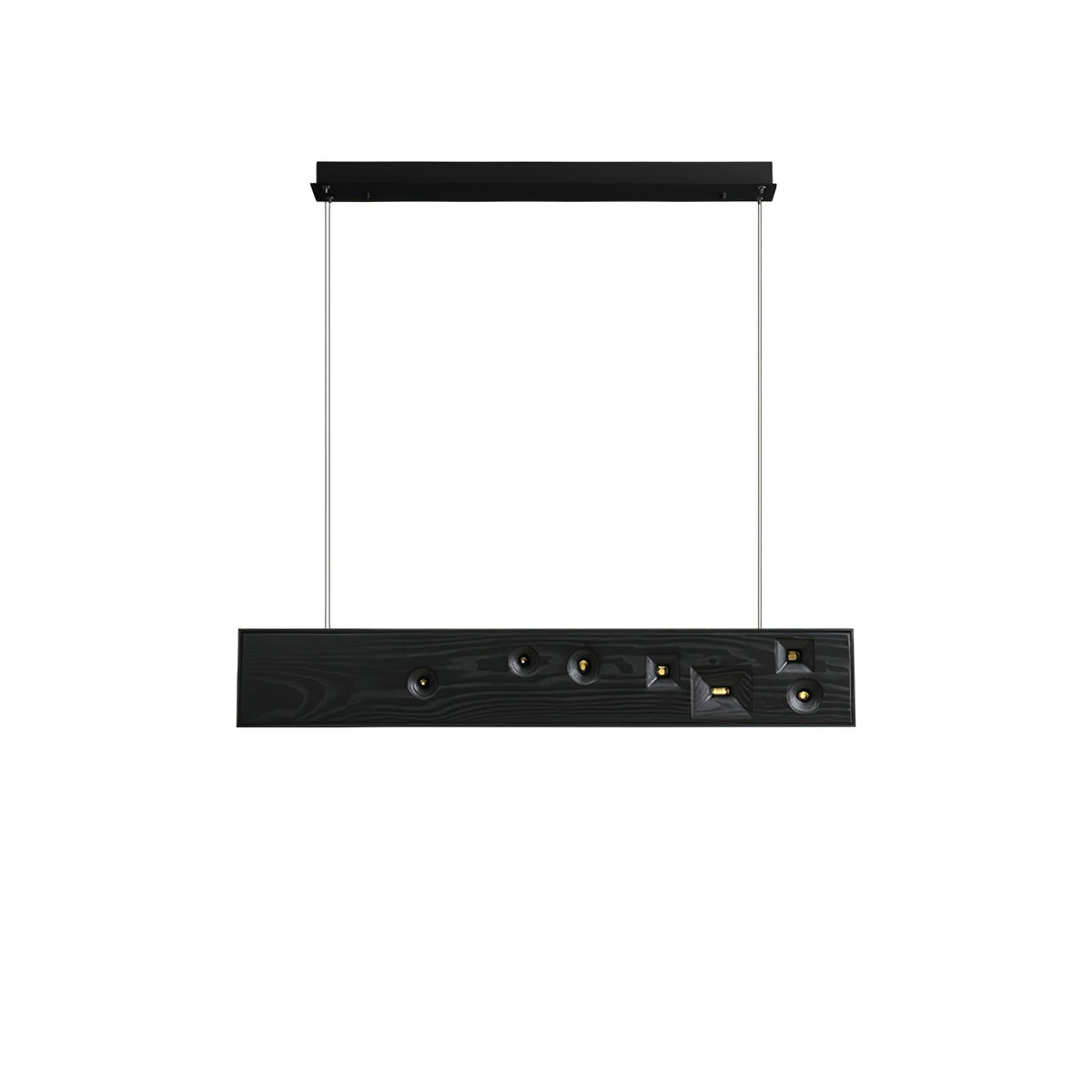 Axis Linear Wood LED Pendant Light for Kitchen Island and Dining Room