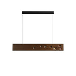 Axis Linear Wood LED Pendant Light for Kitchen Island and Dining Room