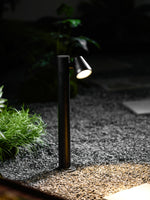 Axis Outdoor Bollard Spotlight – Modern LED Path Light in Matte Black