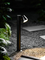 Axis Outdoor Bollard Spotlight – Modern LED Path Light in Matte Black