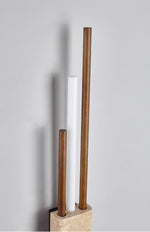 Axis Terra Wall Sconce in Travertine and Wood
