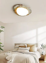 Ayla Marble Ceiling Light – Organic Modern Flush Mount for Living Spaces