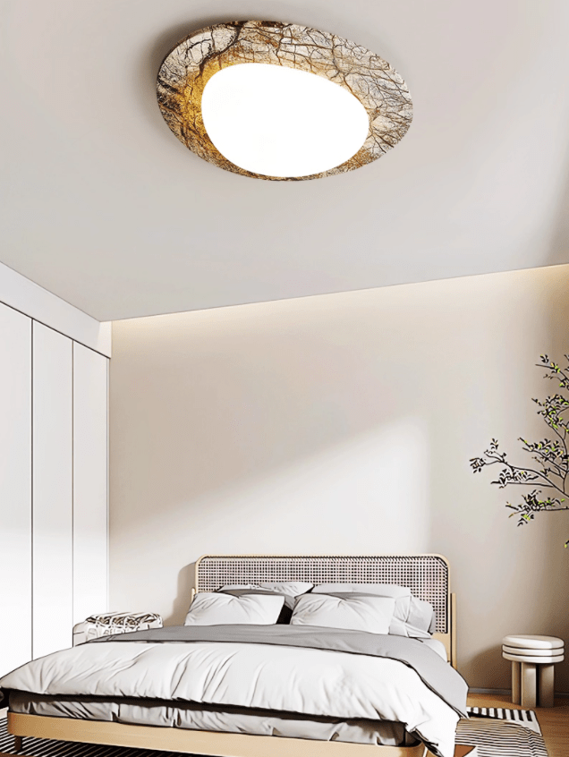 Ayla Marble Ceiling Light – Organic Modern Flush Mount for Living Spaces
