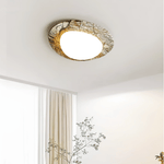 Ayla Marble Ceiling Light – Organic Modern Flush Mount for Living Spaces