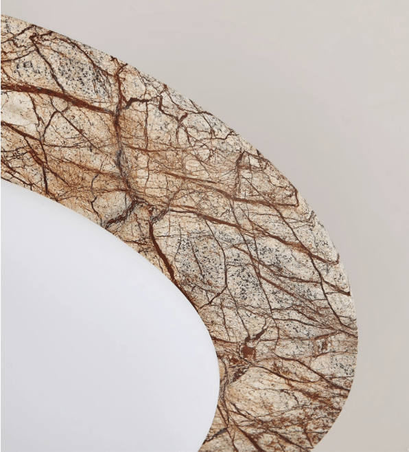 Ayla Marble Ceiling Light – Organic Modern Flush Mount for Living Spaces