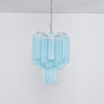 Azzura Glass Chandelier – Handcrafted Ocean Blue Glass Pendant Light for Dining Room and Entryway