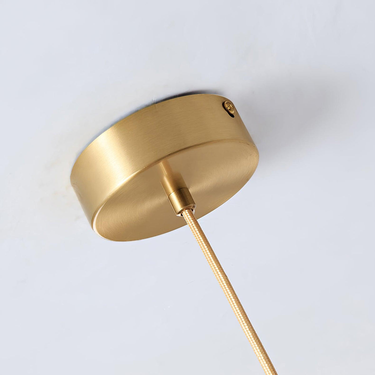 Crystal Pendant Light in Copper Gold Finish with Integrated LED