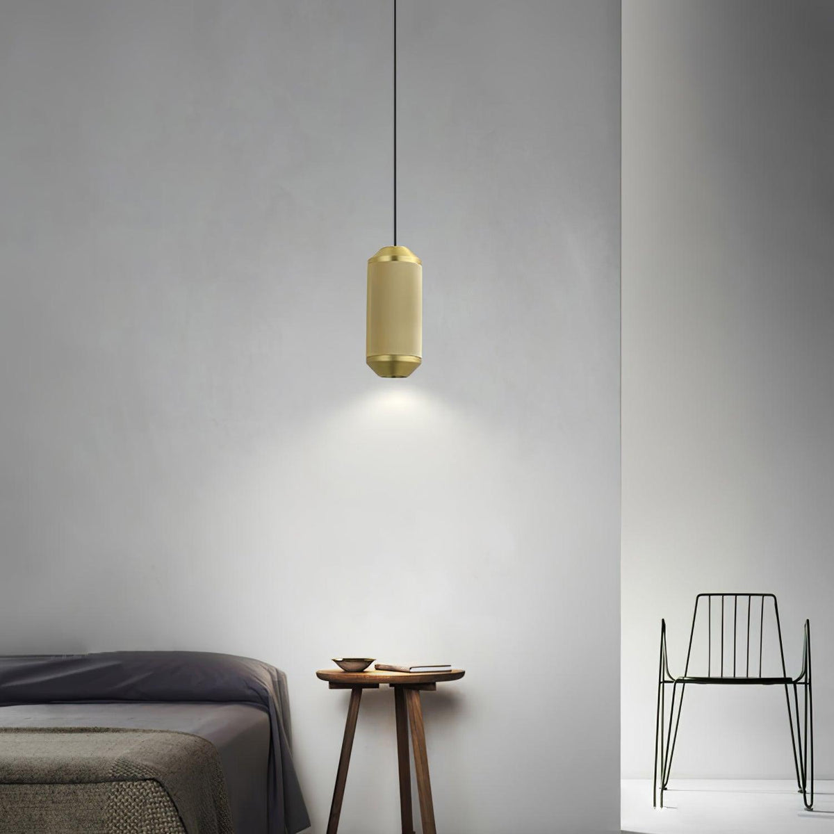 Backbeat Modern LED Pendant Light in Black or Gold for Dining Room and Kitchen Island
