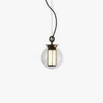 Bai Family Blown Glass Pendant Light in Bronze for Dining and Entry