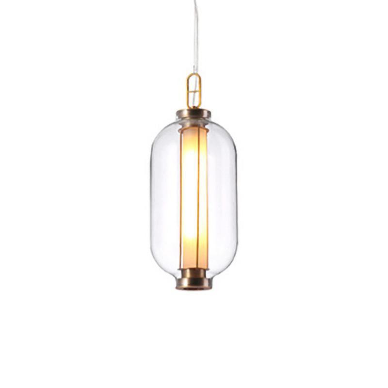 Bai Family Blown Glass Pendant Light in Bronze for Dining and Entry