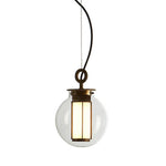 Bai Family Blown Glass Pendant Light in Bronze for Dining and Entry