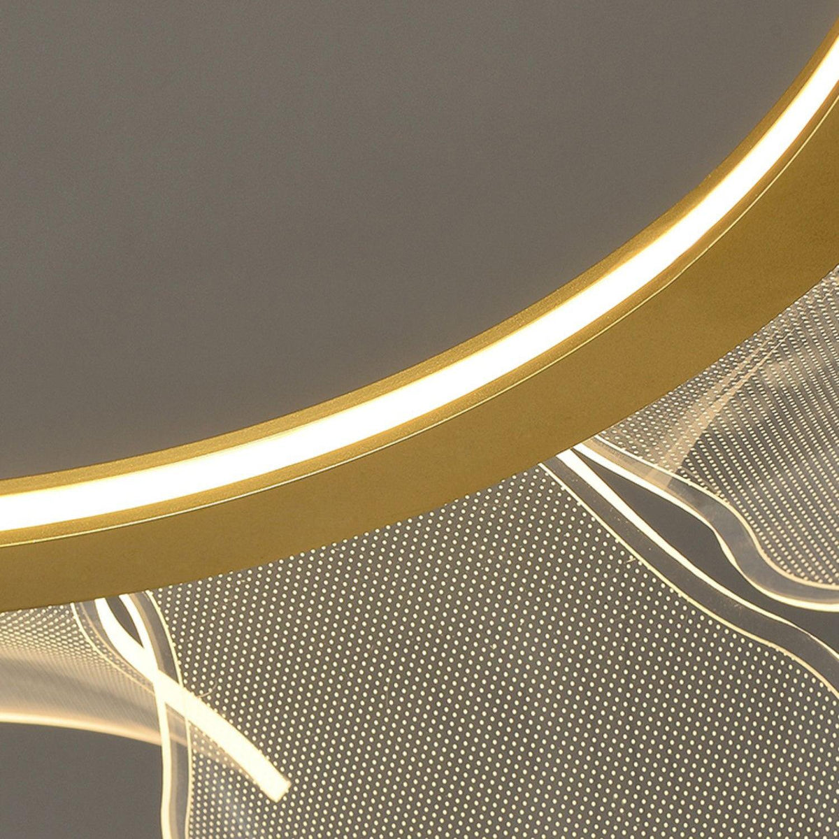 Bain Flying Flowers Chandelier — Gold Acrylic LED Pendant Light