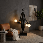 Balance Glow Sculpture Floor Lamp – Modern Art Deco Ambient Lighting