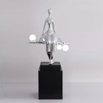 Balance Glow Sculpture Floor Lamp – Modern Art Deco Ambient Lighting
