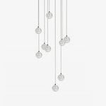 Crystal Ball Pendant Light – Chrome & Clear Glass Chandelier