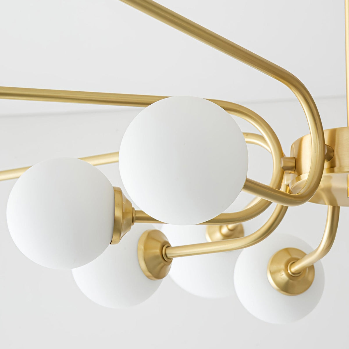 Balloon Ball Chandelier – Modern Gold Glass Pendant Light for Dining Room and Living Room