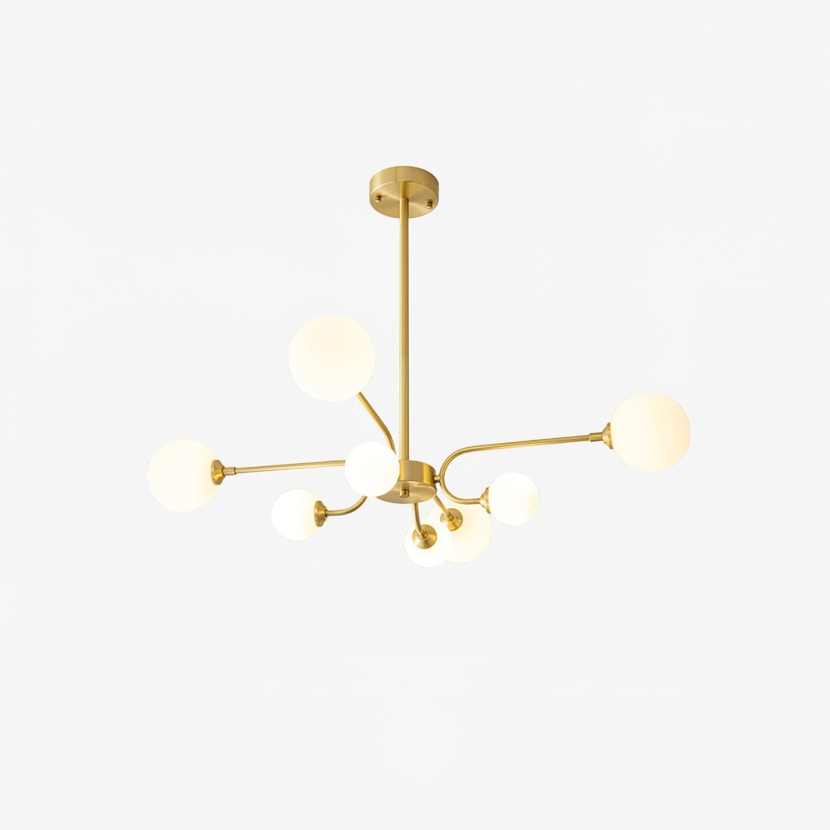 Balloon Ball Chandelier – Modern Gold Glass Pendant Light for Dining Room and Living Room