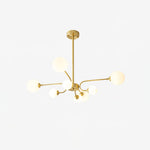 Balloon Ball Chandelier – Modern Gold Glass Pendant Light for Dining Room and Living Room