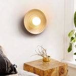 Bamboo Aura Wall Sconce – Natural Bamboo & Metal Modern Lighting