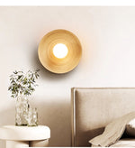 Bamboo Aura Wall Sconce – Natural Bamboo & Metal Modern Lighting