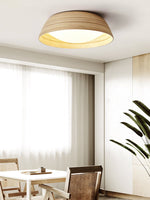 Bamboo Textured LED Flush Mount Ceiling Light for Modern Interiors