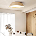 Bamboo Textured LED Flush Mount Ceiling Light for Modern Interiors