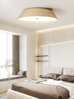 Bamboo Textured LED Flush Mount Ceiling Light for Modern Interiors