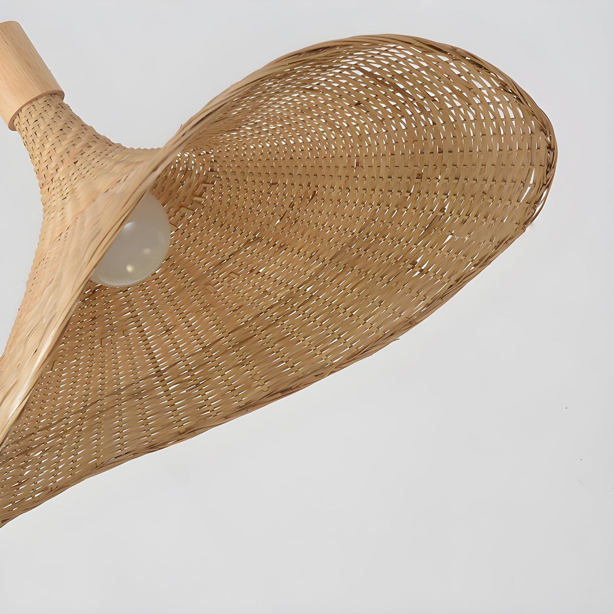Bamboo Weave Hat Pendant Light