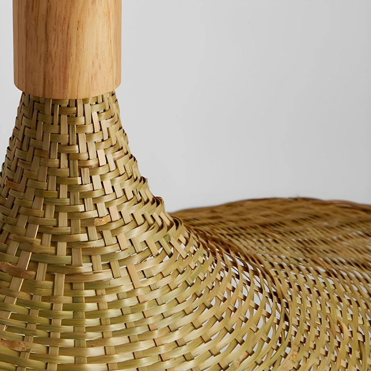 Bamboo Weave Hat Pendant Light