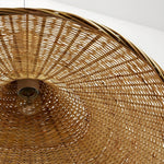 Bamboo Weave Hat Pendant Light