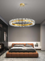 Bangle LED Chandelier – Modern Acrylic Ceiling Light for Dining and Living Rooms