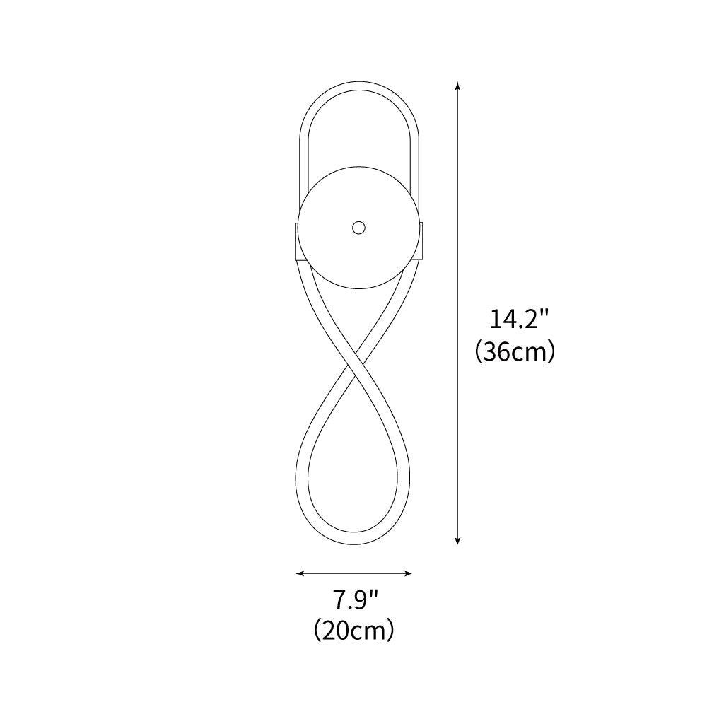 bead-cascade-loop-wall-lamp