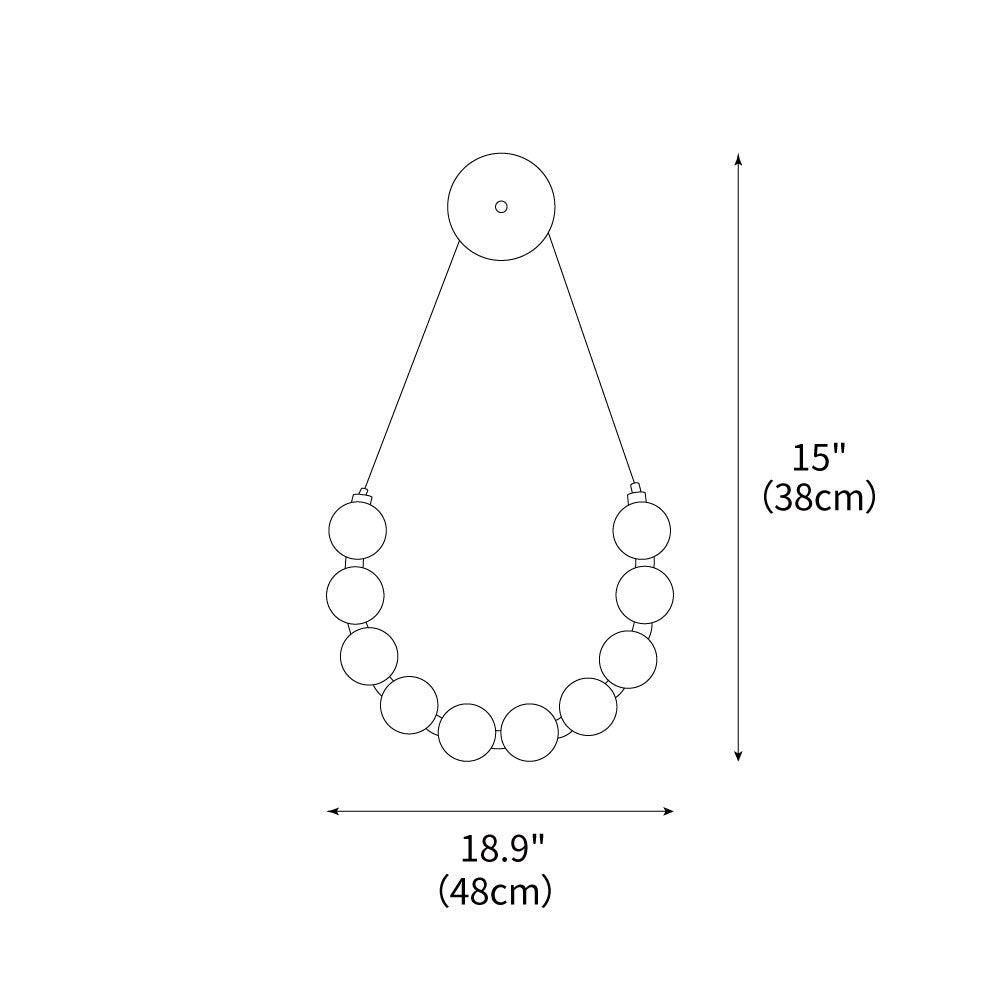 bead-cascade-loop-wall-lamp