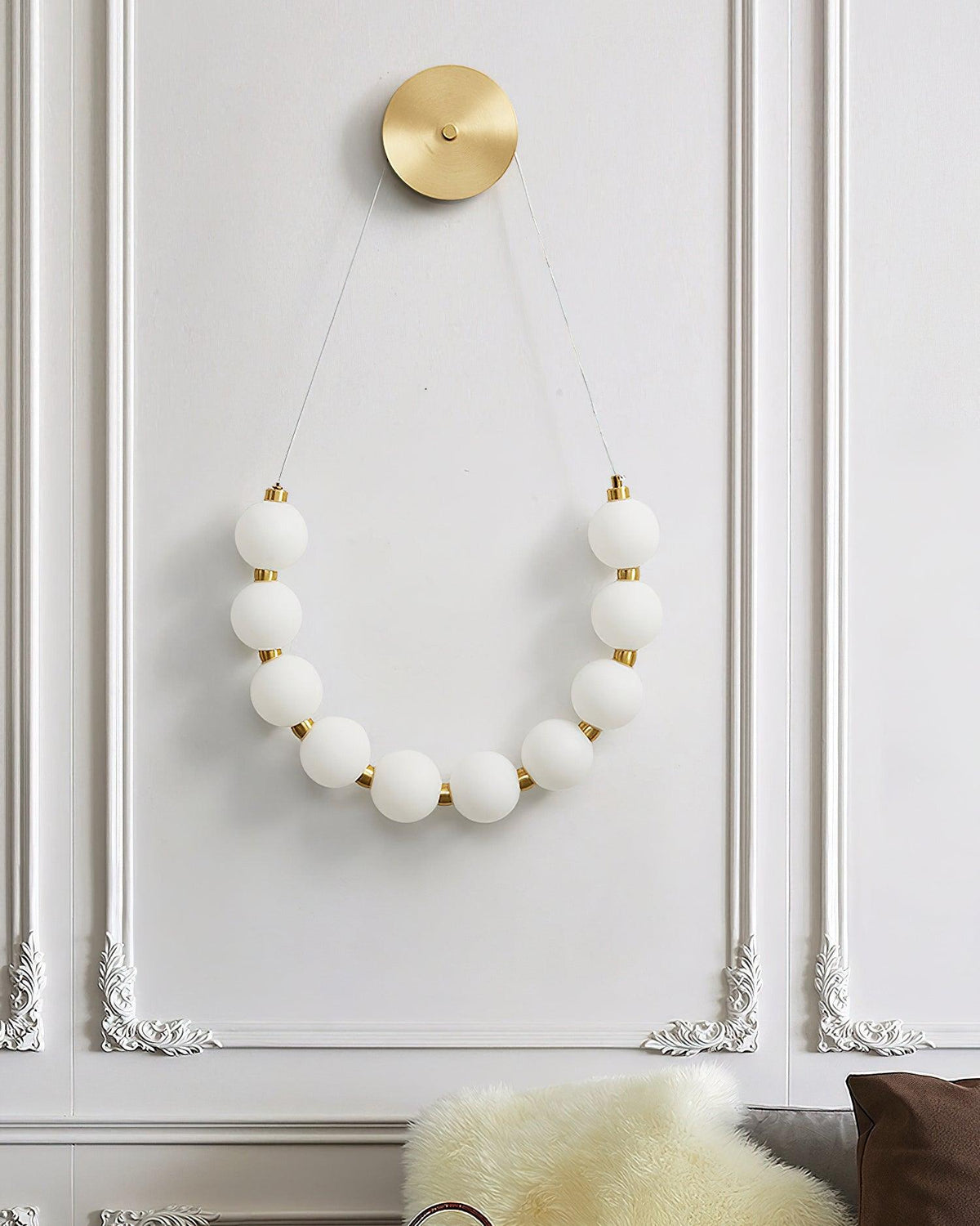 bead-cascade-loop-wall-lamp