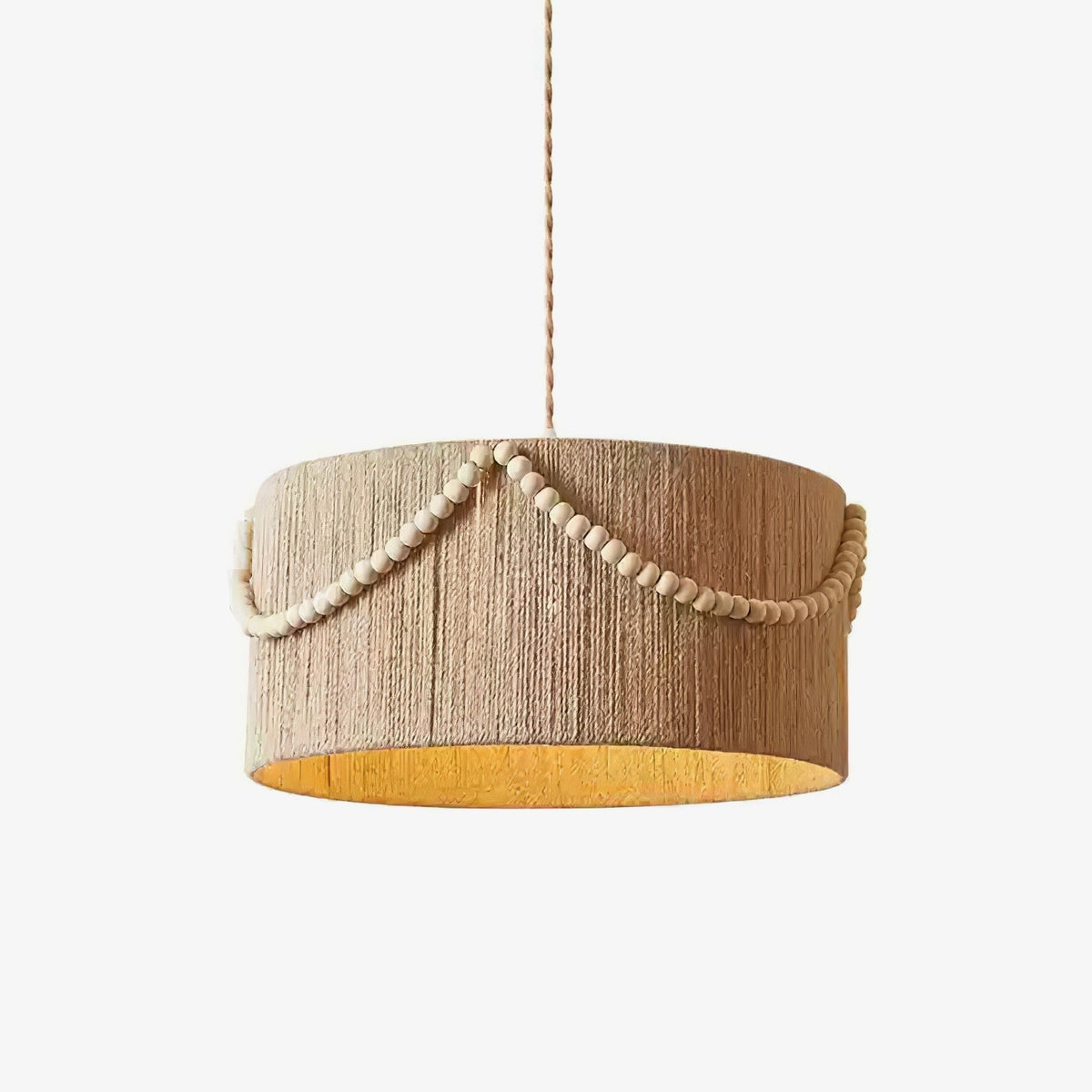 Beaded Boho Pendant Lamp