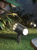 Beam Spike Adjustable Landscape Spotlight in Black Stainless Steel