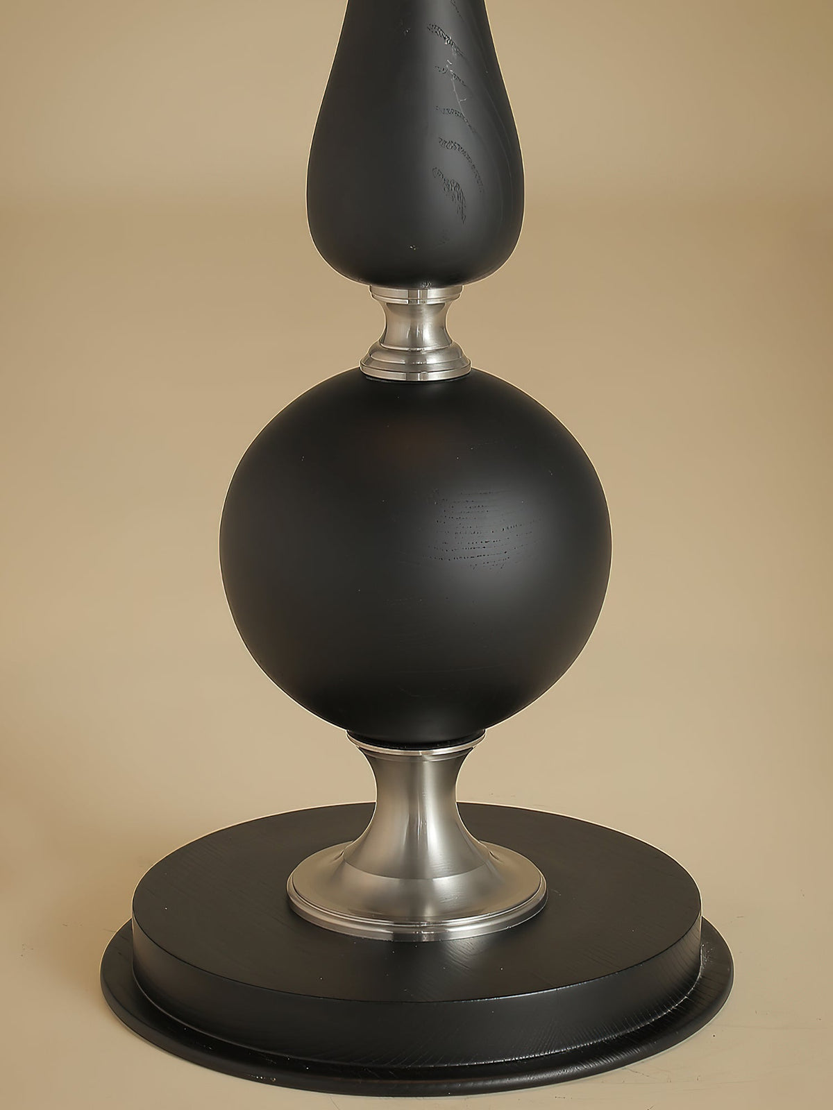 Belfort Classic Floor Lamp – Modern Black & Beige Designer Lighting for Living Room