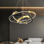 Crystal LED Pendant Light with Metal Frame, Modern Hanging Lamp for Dining Room and Living Room