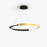 Crystal LED Pendant Light with Metal Frame, Modern Hanging Lamp for Dining Room and Living Room