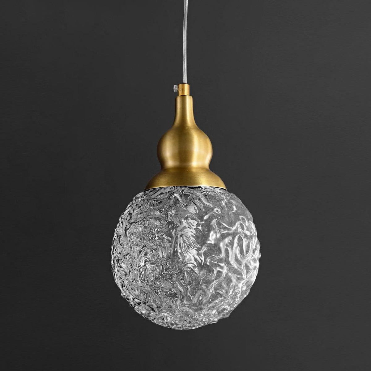 Bella Brass Pendant Light – Modern LED Mini Pendant for Kitchen Island, Dining Room, Bedroom
