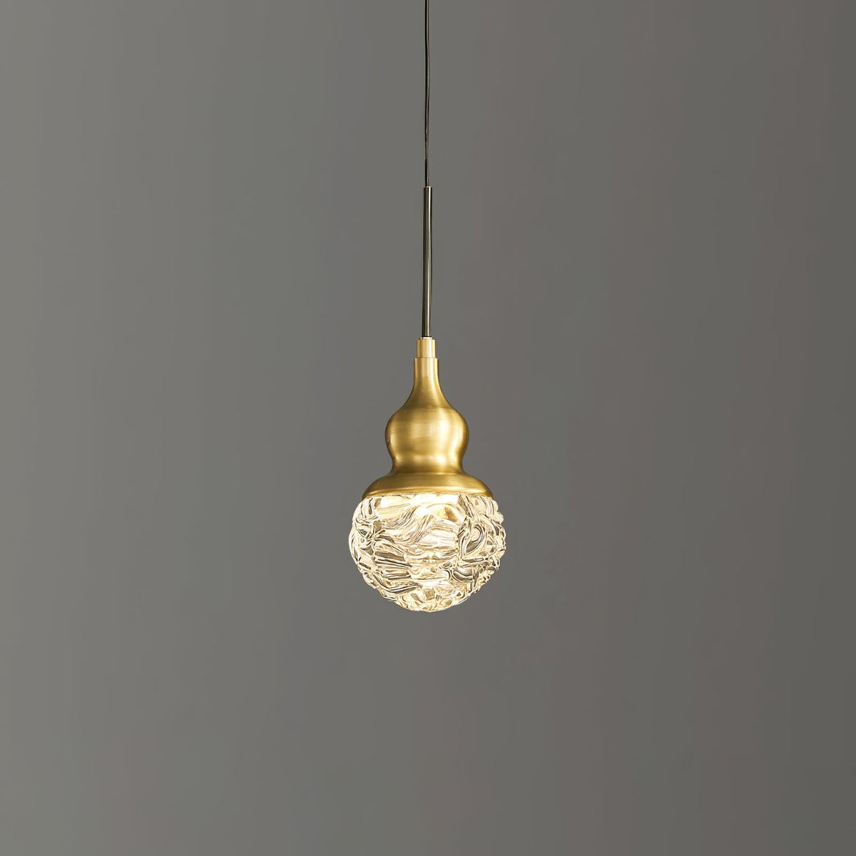 Bella Brass Pendant Light – Modern LED Mini Pendant for Kitchen Island, Dining Room, Bedroom