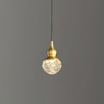 Bella Brass Pendant Light – Modern LED Mini Pendant for Kitchen Island, Dining Room, Bedroom