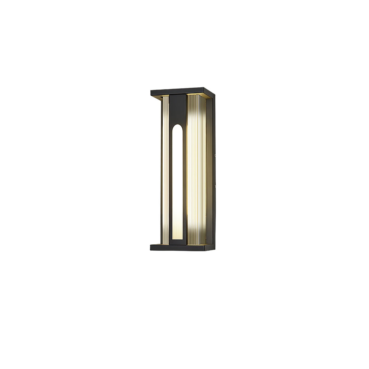 Bellamy Flair Outdoor Wall Sconce in Stainless Steel and Acrylic