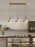 Bellaria Ceramic Pendant Light with Hand-Painted Scalloped Details