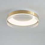 Bellatrix Modern Brass LED Flush Mount Ceiling Light for Living Room and Bedroom